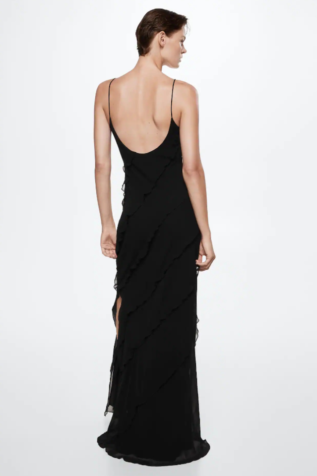 Long Dress Women Ashtine – Light Summer Dress with Ruffles and Tiered Skirt & Beach Look