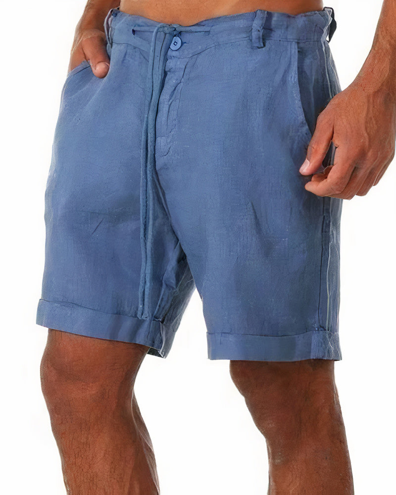 Iven Short Homme – Casual Lightweight Cropped Pants for Summer, Beach & City