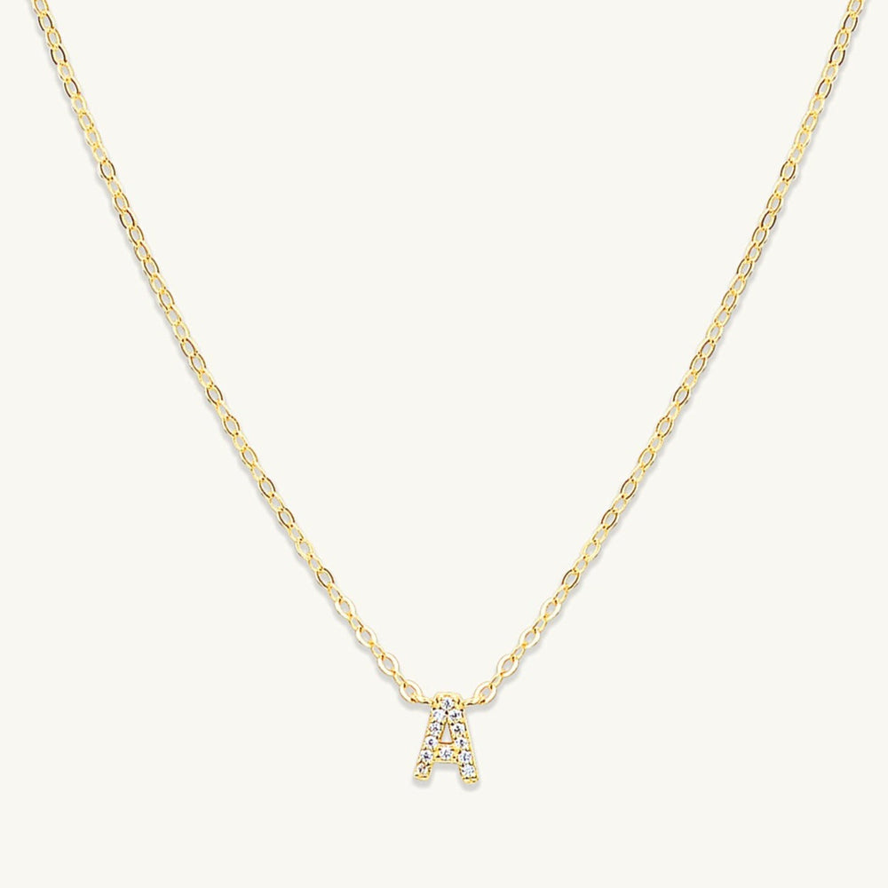 Multi Initial Sapphire Letter Necklace