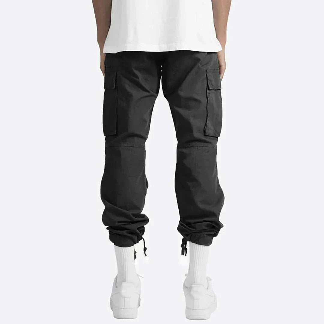 James Pantalon Cargo Homme – Robust Outdoor Pants with Pockets & Elastic Waist