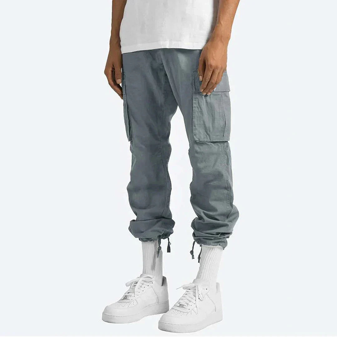 James Pantalon Cargo Homme – Robust Outdoor Pants with Pockets & Elastic Waist