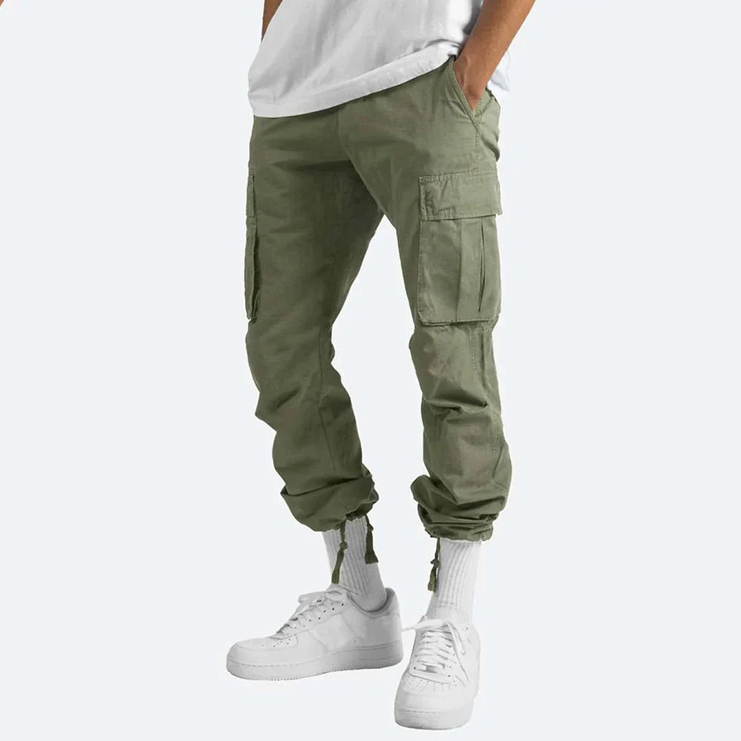 James Pantalon Cargo Homme – Robust Outdoor Pants with Pockets & Elastic Waist