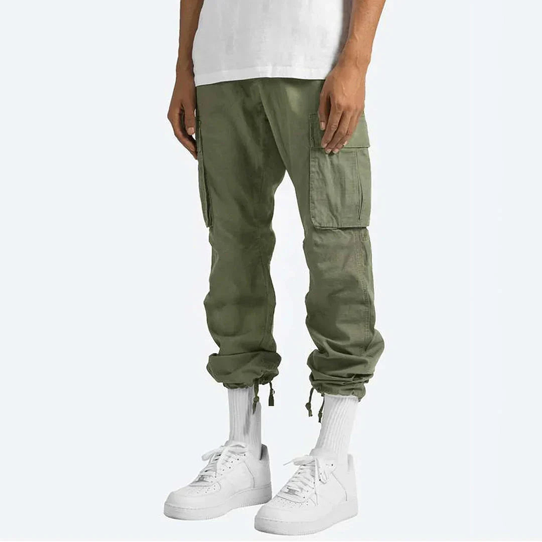 James Pantalon Cargo Homme – Robust Outdoor Pants with Pockets & Elastic Waist