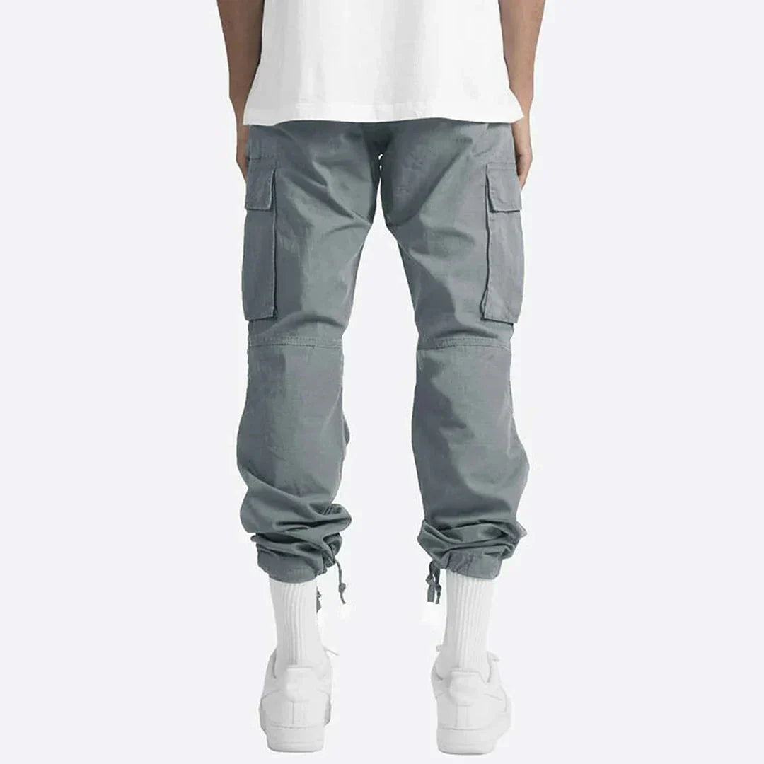 James Pantalon Cargo Homme – Robust Outdoor Pants with Pockets & Elastic Waist