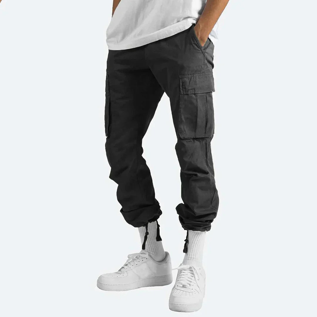 James Pantalon Cargo Homme – Robust Outdoor Pants with Pockets & Elastic Waist