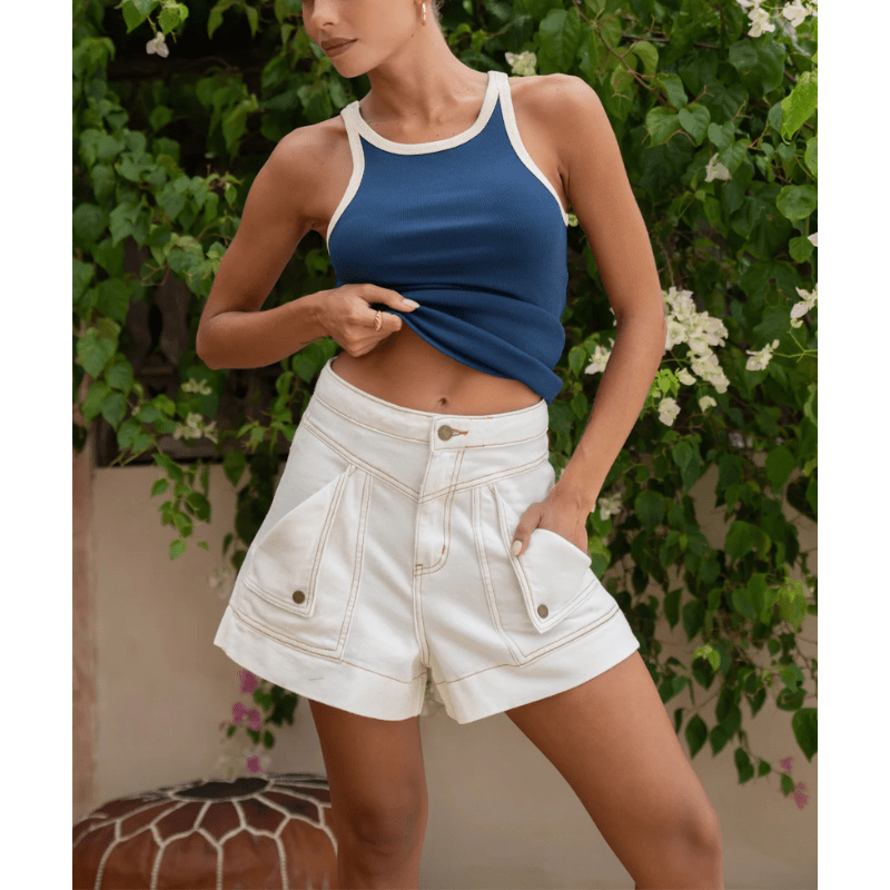 Rada Short Cargo Looksy – Flattering High Waist & Trendy Cargo Pockets Summer