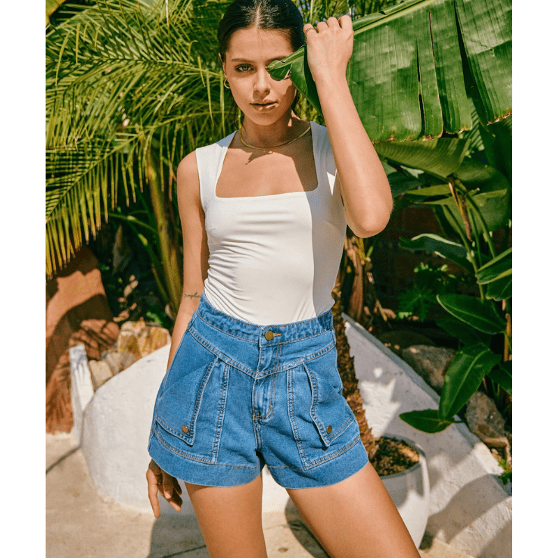Rada Short Cargo Looksy – Flattering High Waist & Trendy Cargo Pockets Summer