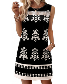 Renee Mini Dress for Women – Summer Lace Tank Dress, Flowing Fit with Pockets, Elegant Style
