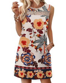 Renee Mini Dress for Women – Summer Lace Tank Dress, Flowing Fit with Pockets, Elegant Style