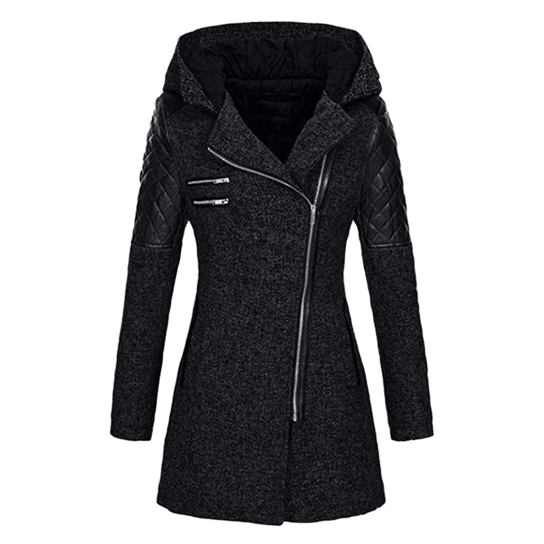 Jhey Long Winter Coat for Women – Warm Hooded Design with Elegant Cut for Cold
