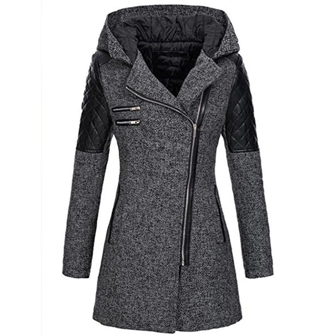 Jhey Long Winter Coat for Women – Warm Hooded Design with Elegant Cut for Cold
