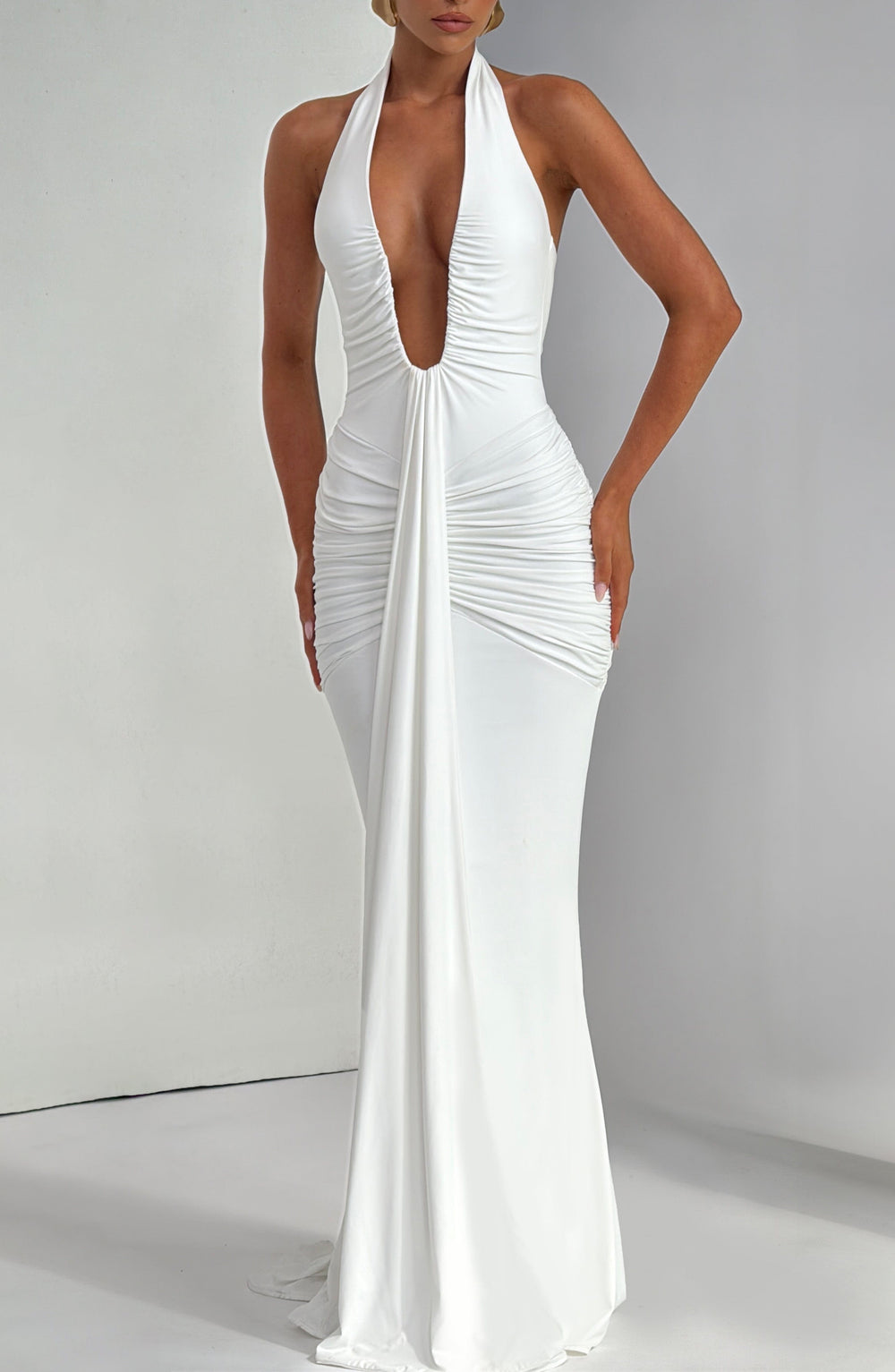 Coretta Long Dress for Women – Elegant Summer Maxi Dress with Flowing Cut & Lightweight Fabric