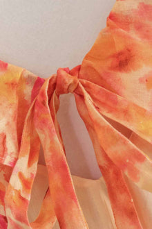 Summer Dress Women Eris – Dress with Ruffles with Laces, Cut-out Details & Floral Print