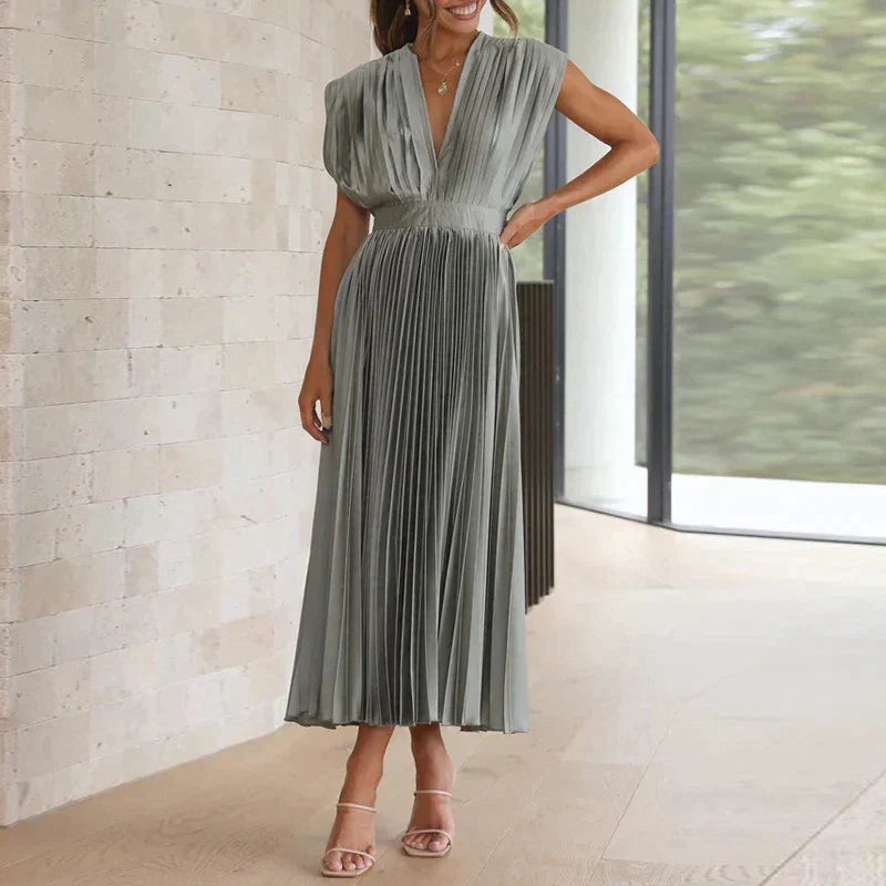 Denise Pleated Robe Woman – Timeless Elegance & Sophisticated Texture, Multiple Colors