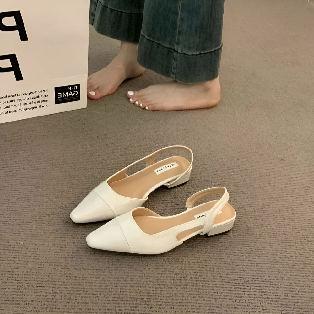 Camille Ballerinas Women – Elegant Shoes with Pointed Toe & Comfortable Square Heel