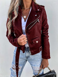 Maxine Women's Jacket – Elegant & Timeless Leather Jacket with Modern Chic Style