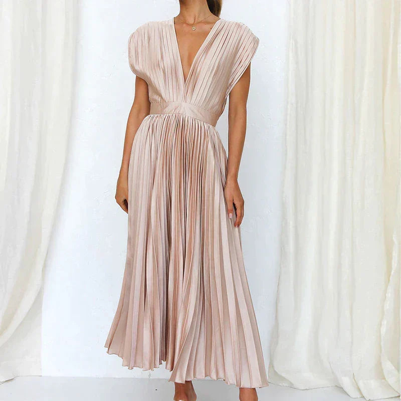 Denise Pleated Robe Woman – Timeless Elegance & Sophisticated Texture, Multiple Colors