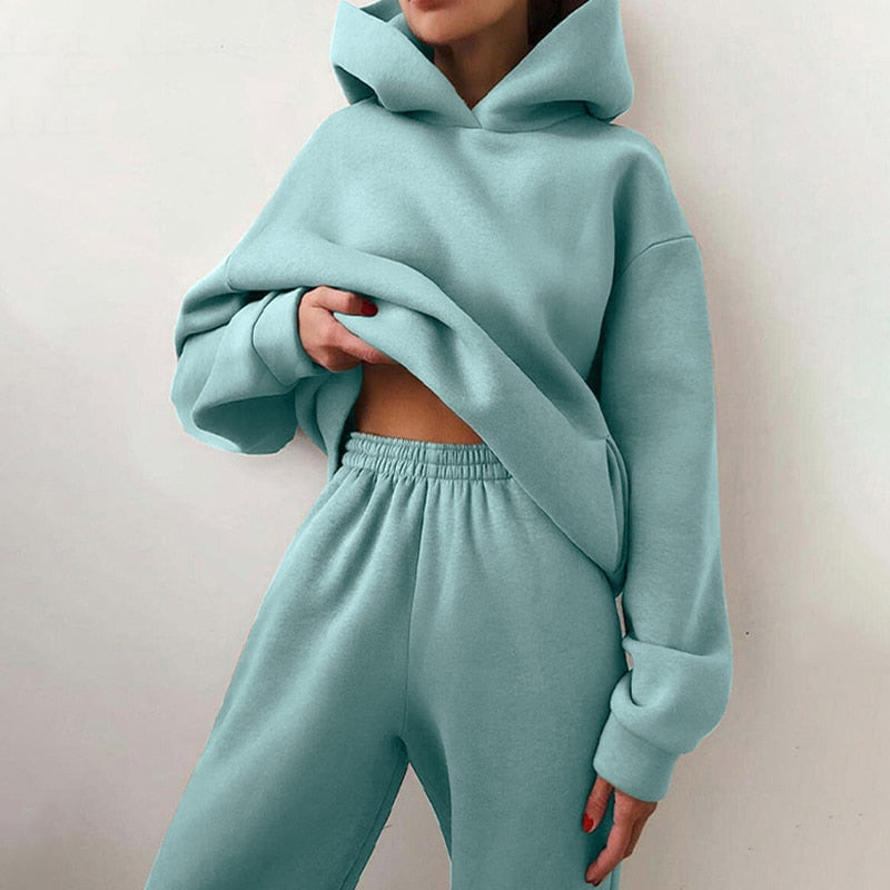 Delaney Ensemble Jogging Oversize Woman – Casual Outfit & Modern Comfort with Top and Pants