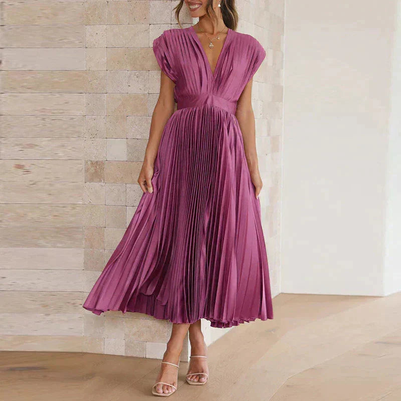 Denise Pleated Robe Woman – Timeless Elegance & Sophisticated Texture, Multiple Colors