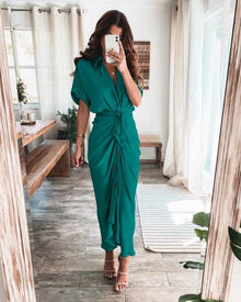 Evening Dress Women Julia – Elegant Long Dress in Airy Polyester with Trendy Details