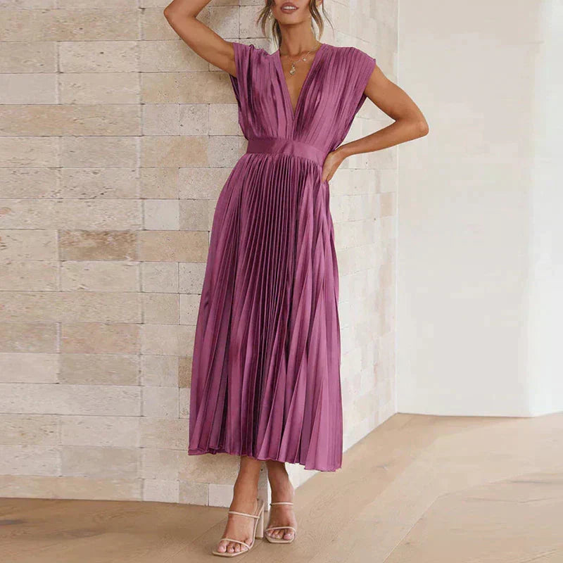 Denise Pleated Robe Woman – Timeless Elegance & Sophisticated Texture, Multiple Colors