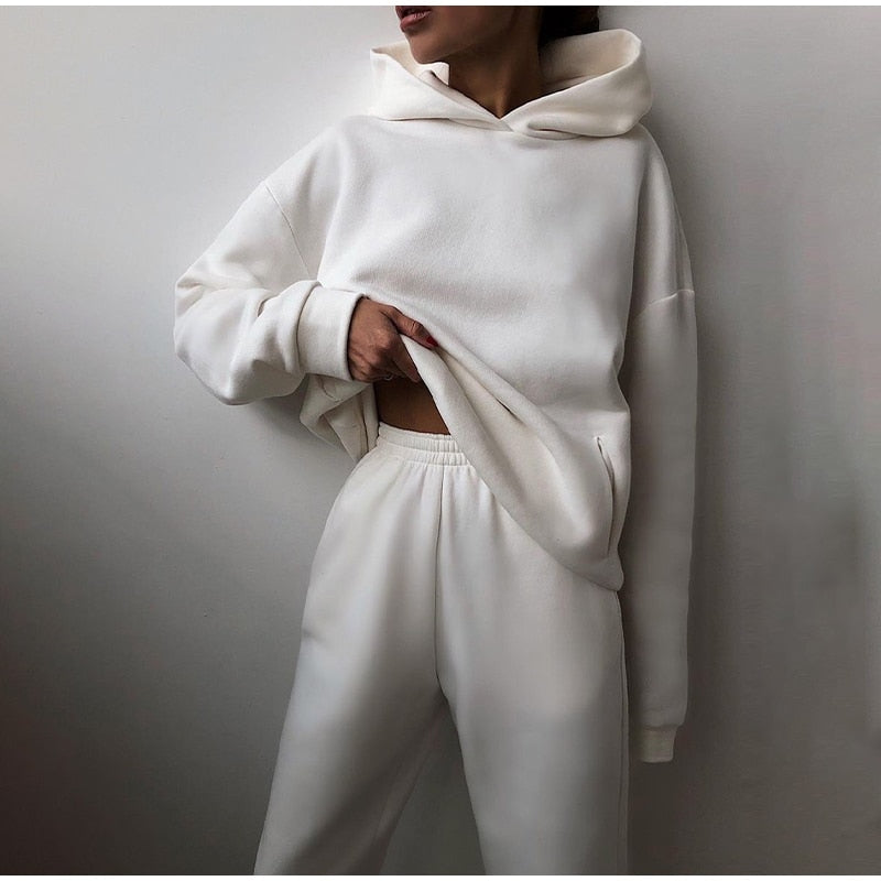 Delaney Ensemble Jogging Oversize Woman – Casual Outfit & Modern Comfort with Top and Pants