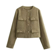 Maisy Women's Coat – Elegant Classic Coat with Chic Decorative Buttons