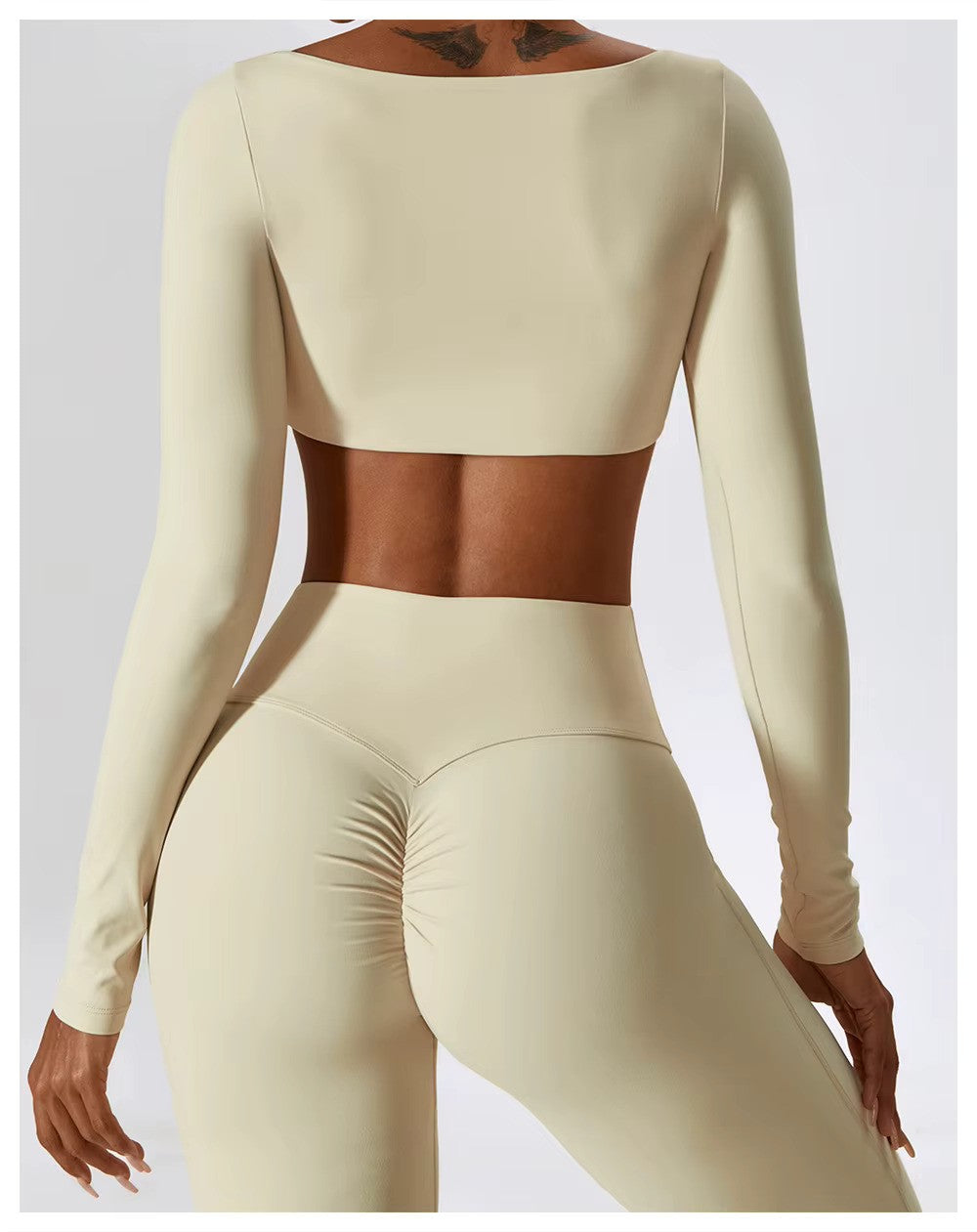 Leila Women's Sports Set – Breathable Yoga & Fitness Outfit with Flared Leggings & Fitted Top