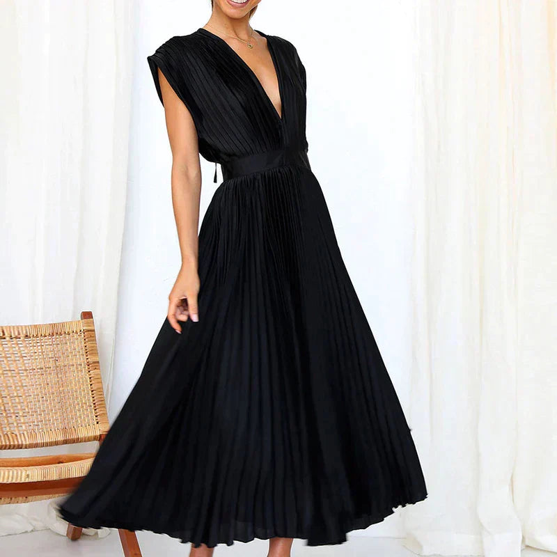 Denise Pleated Robe Woman – Timeless Elegance & Sophisticated Texture, Multiple Colors