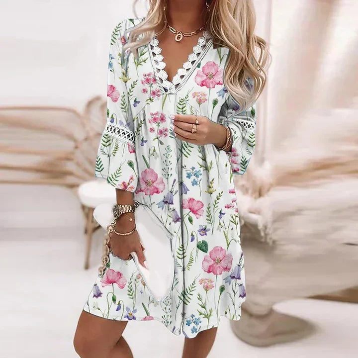 Cassandra Summer Dress for Women - A luxurious bedroom featuring a comfortable shape and a fresh design