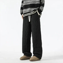 Logan Winter Quilted Pants Men – Warm Fleece Lined Pants with Loose Fit & Elastic Waistband