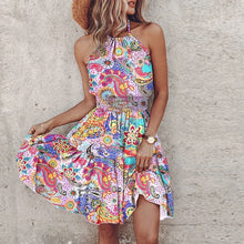 Jocea Short Dress Woman – Airy Bohemian Summer Dress with Colorful Print & Comfortable Fit