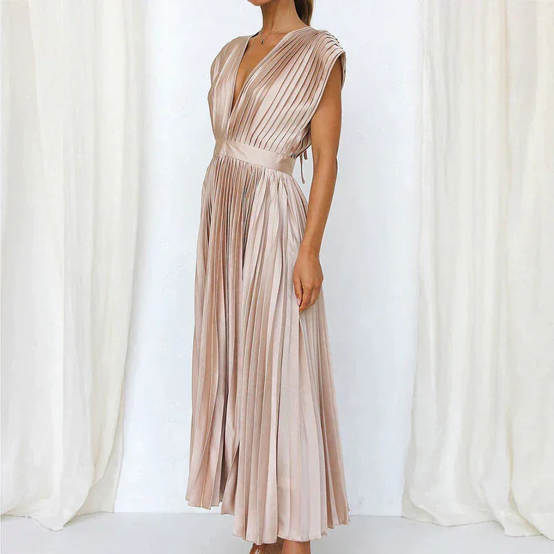 Denise Pleated Robe Woman – Timeless Elegance & Sophisticated Texture, Multiple Colors