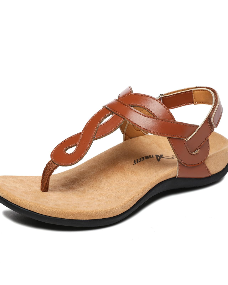 Sienna Women's Sandals – Flip-Flops with Arch Support & Adjustable T-Strap