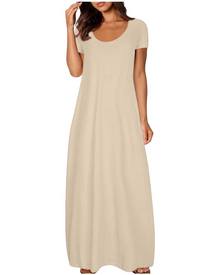 Marla Long Dress for Women – Flowing Bohemian Floral Print A-Line Summer Dress