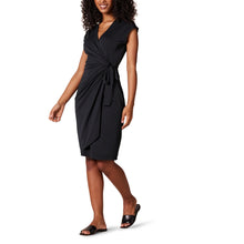 Juna Women's Dress – Wrap Dress with V-Neck, Short Sleeves & Elegant Fitted Cut
