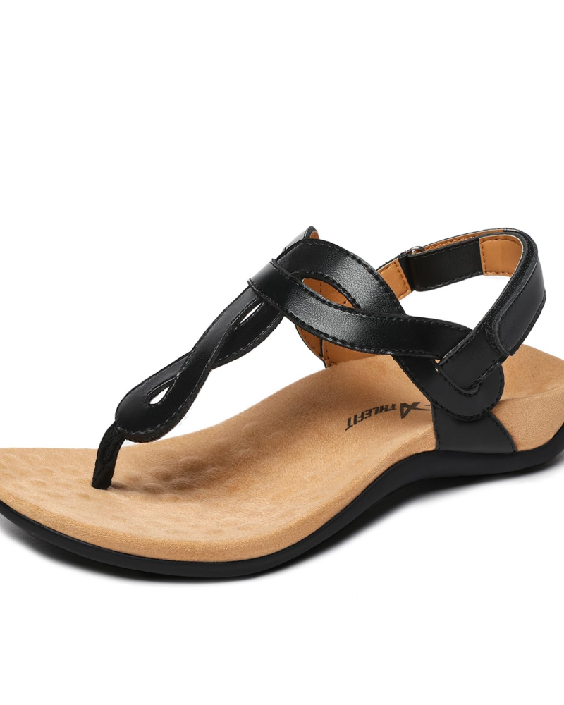 Sienna Women's Sandals – Flip-Flops with Arch Support & Adjustable T-Strap