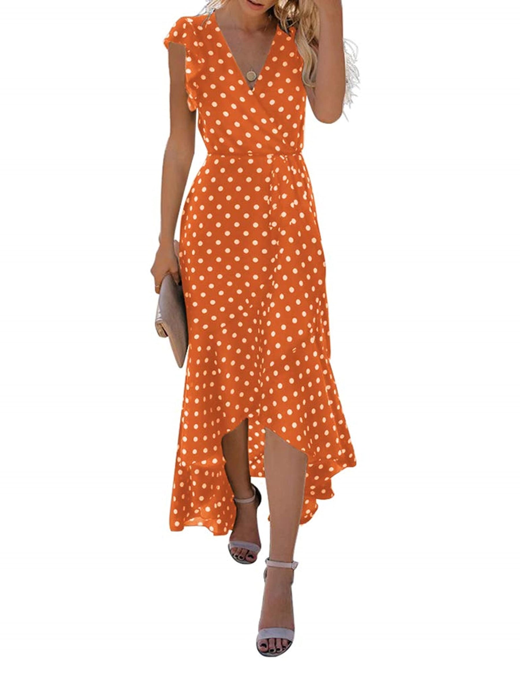 Gertrude Women's Robe – Floral V-Neck Wrap, Flowing Maxi Cut & Asymmetric Hem Summer