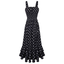 Mildred Women's Maxi Dress – Square Neck, Straps, Smocked A-Line Cut & Ruffled Hem Summer