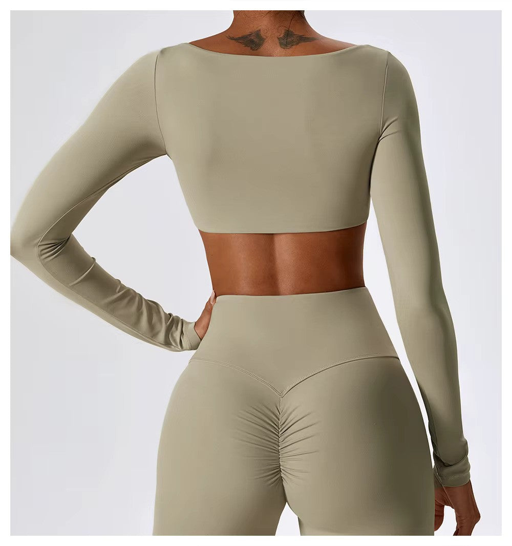 Leila Women's Sports Set – Breathable Yoga & Fitness Outfit with Flared Leggings & Fitted Top