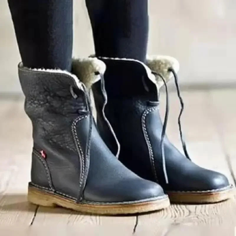 Sophie Women's Warm Lined Boots – Elegant Non-Slip Boots with Faux Fur Lining