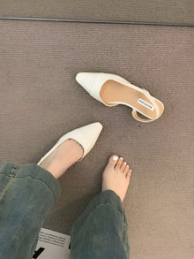 Camille Ballerinas Women – Elegant Shoes with Pointed Toe & Comfortable Square Heel