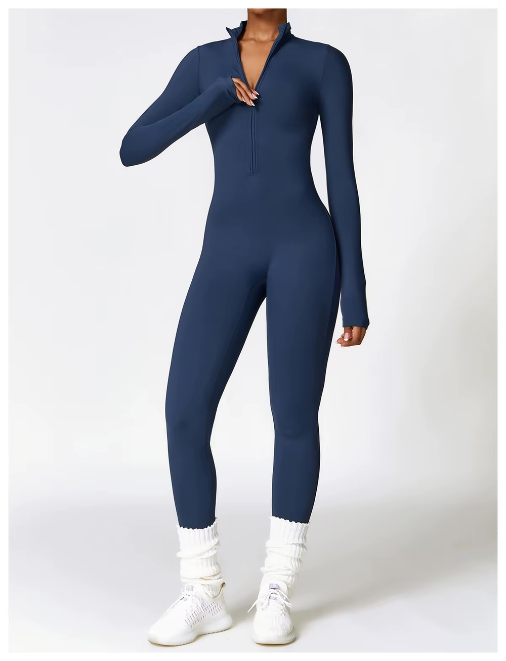 Winter Jumpsuit Women Eya – Warm Fleece Jumpsuit with Stretch and Adjustable Collar