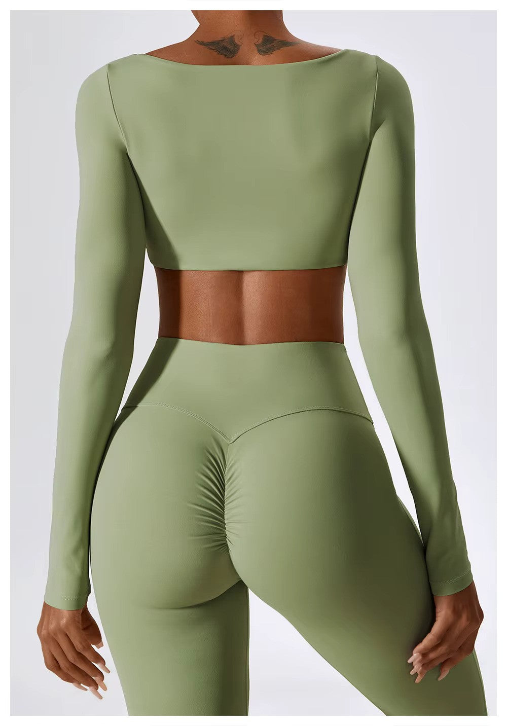 Leila Women's Sports Set – Breathable Yoga & Fitness Outfit with Flared Leggings & Fitted Top