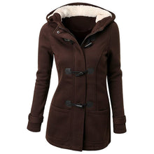 Katalina Women's Long Winter Coat – Elegant, Warm with Integrated Hood & Practical Pockets