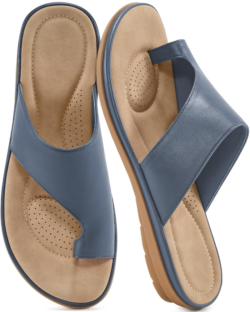 Elodia Women's Sandals – Comfortable & Non-Slip Flat Summer Sandals
