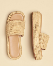 Tessa Women's Sandals – Platform Wedge Espadrilles Slip-On Bohemian Summer Style