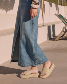 Tessa Women's Sandals – Platform Wedge Espadrilles Slip-On Bohemian Summer Style