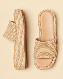 Tessa Women's Sandals – Platform Wedge Espadrilles Slip-On Bohemian Summer Style