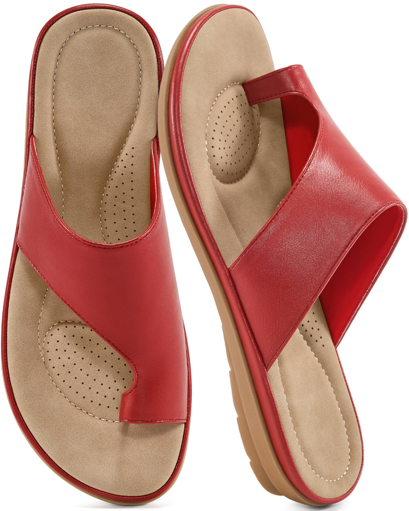Elodia Women's Sandals – Comfortable & Non-Slip Flat Summer Sandals